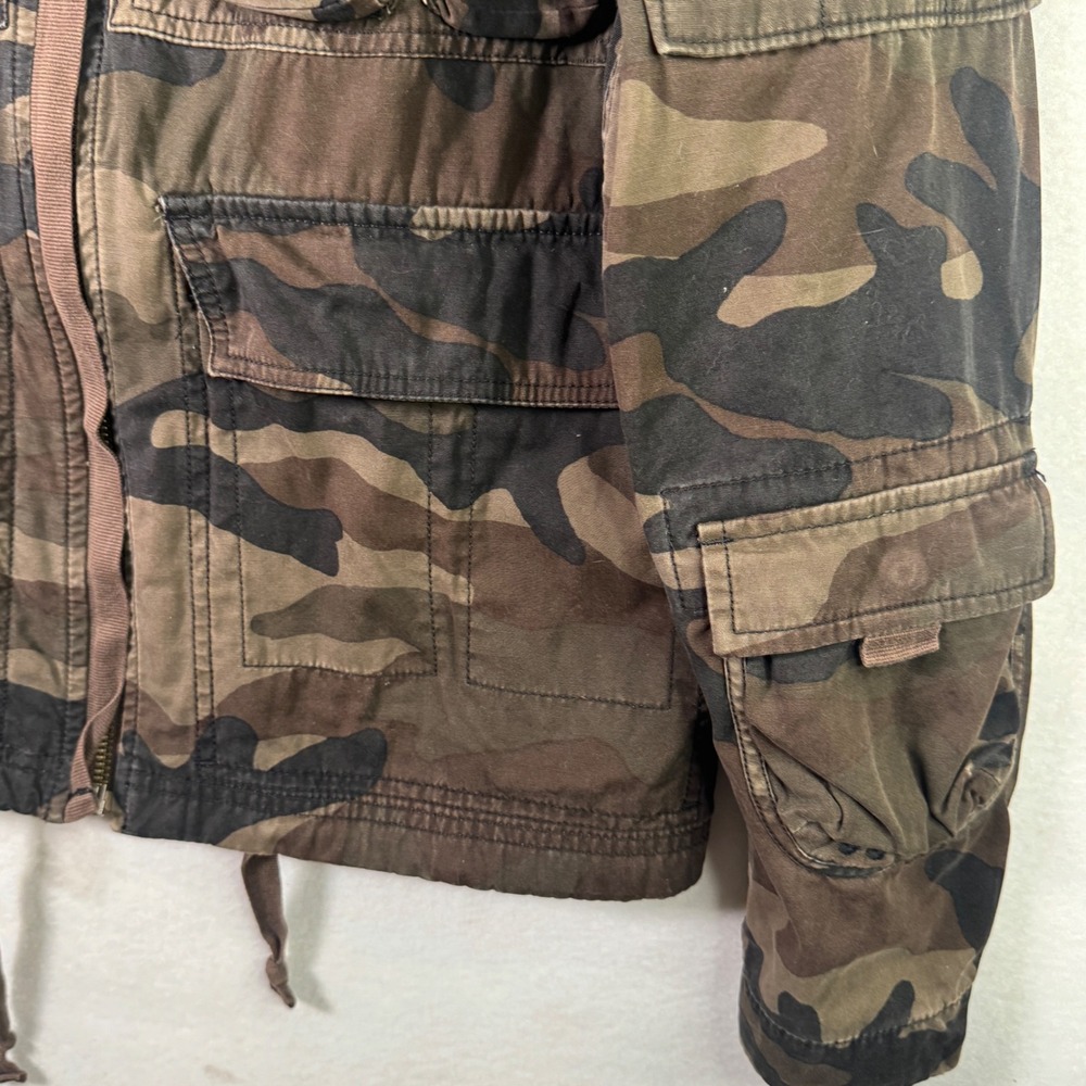 Vtg Gap Heavy Duty Fall 2004 Camo M65 Field Jacket Mens S Military Utility - Picture 12 of 14